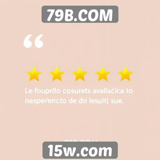 Experiência do usuário no 79B.COM é bem avaliada